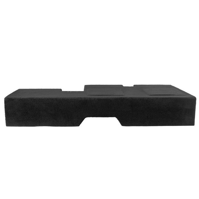 Custom Fit Dual 10" Sealed Empty Down Firing Subwoofer Enclosure - 2007-2017 Toyota Tundra Double Cab Trucks - VE-TOY-TUNDCG2-D10S