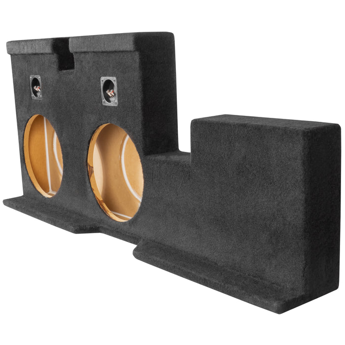 Custom Fit Dual 12" Empty BOOST Sealed Truck Enclosure - 2007-2017 Tundra Double Cab Trucks - VE-TOY-TUNDCG2-D12S