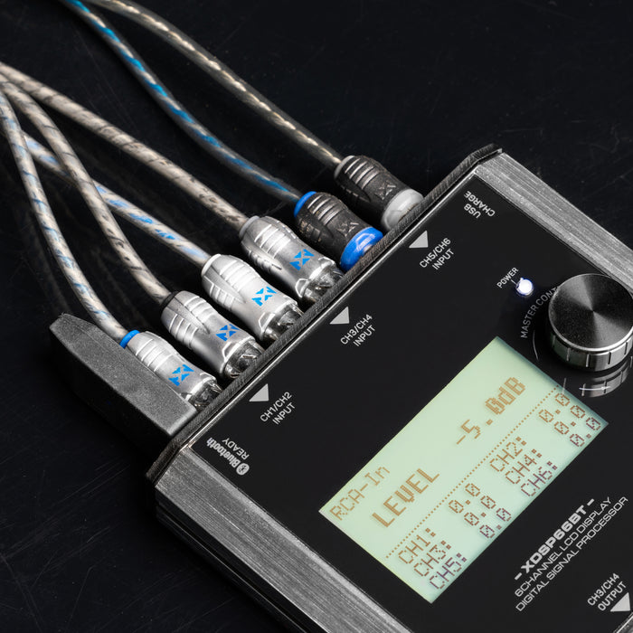 XDSP66BT 6-Channel X-Series Digital Signal Processor with 2.75" LCD Display and Bluetooth Streaming Dongle