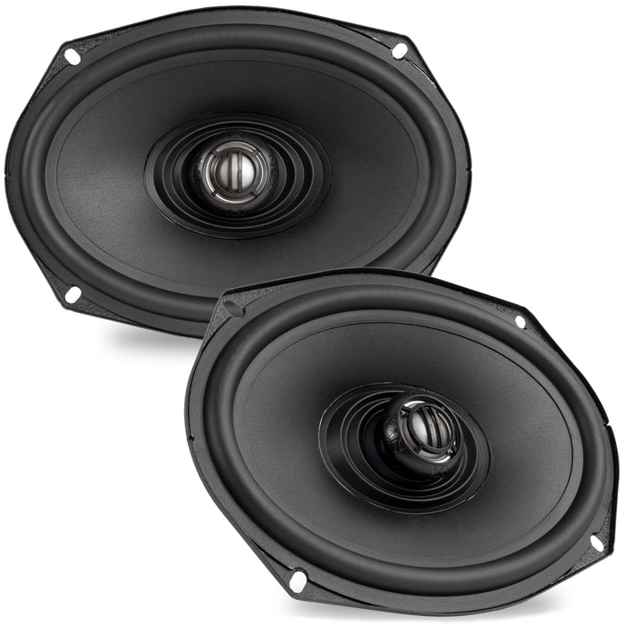 XFHD69L 800W Peak (400W RMS) 6x9" XF-Series 2 Way Coaxial 2-ohm Saddlebag Lid Speakers for select 1993-2023 vehicles from Harley Davidson Touring Models