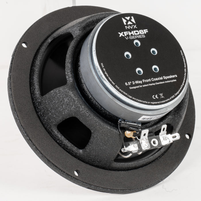 XFHD6F 600W Peak (300W RMS) 6.5" XF-Series 2-Ohm Front Fairing Speakers for Select 2014-up Harley-Davidson Touring Model Motorcycles
