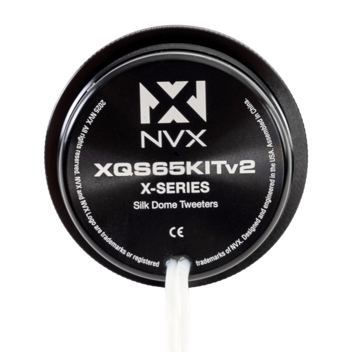 XQS65KITv2 600W Peak (300W RMS) 6.5" X-Series 2-Way Component Speaker System with Carbon Fiber Cones and 30mm Silk Dome Tweeters