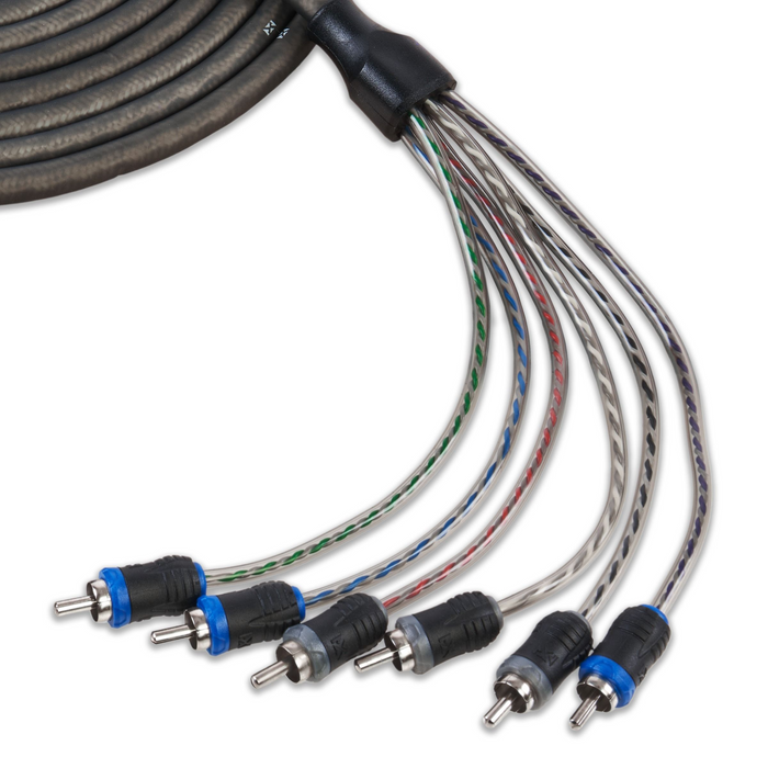XKIT46 Full Spec 4 Gauge 100% (OFC) Oxygen Free Copper Complete 5/6-Channel Amplifier Wiring Kit with RCA's for Amplifiers up to 1500 Watts