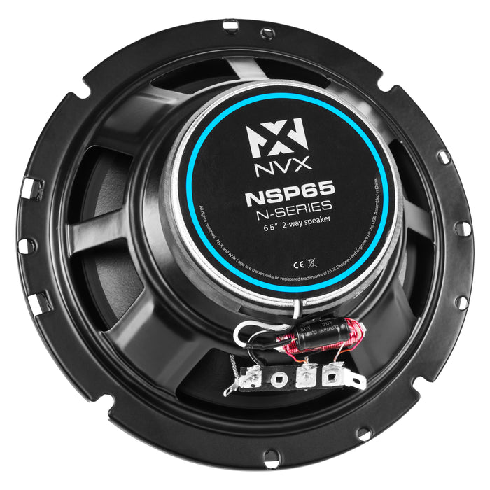 NSP65 540W Peak (180W RMS) 6.5" N-Series 2 Way Coaxial Speakers with 20mm Silk Dome Tweeters