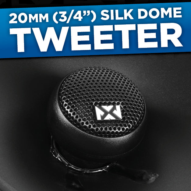 NSP68 540W Peak (180W RMS) 6x8" N-Series 2 Way Coaxial Speakers with 20mm Silk Dome Tweeters