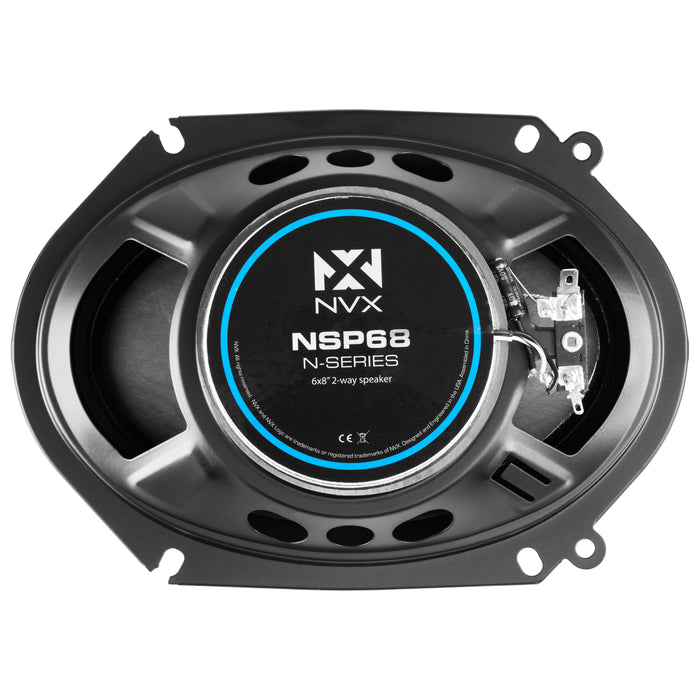NSP68 540W Peak (180W RMS) 6x8" N-Series 2 Way Coaxial Speakers with 20mm Silk Dome Tweeters
