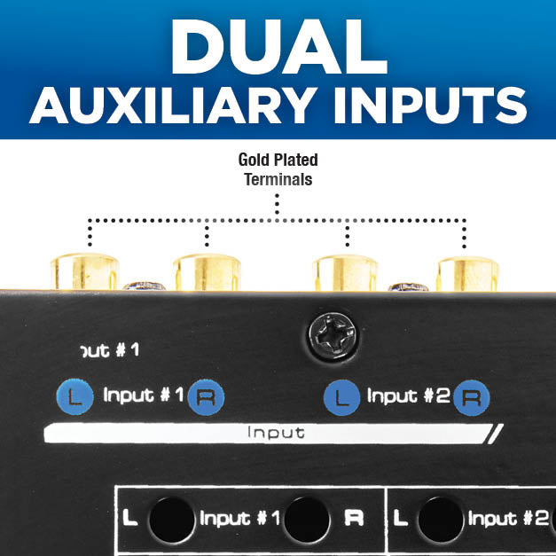 XEQ7 7-Band Graphic Equalizer with Dual Auxiliary Input