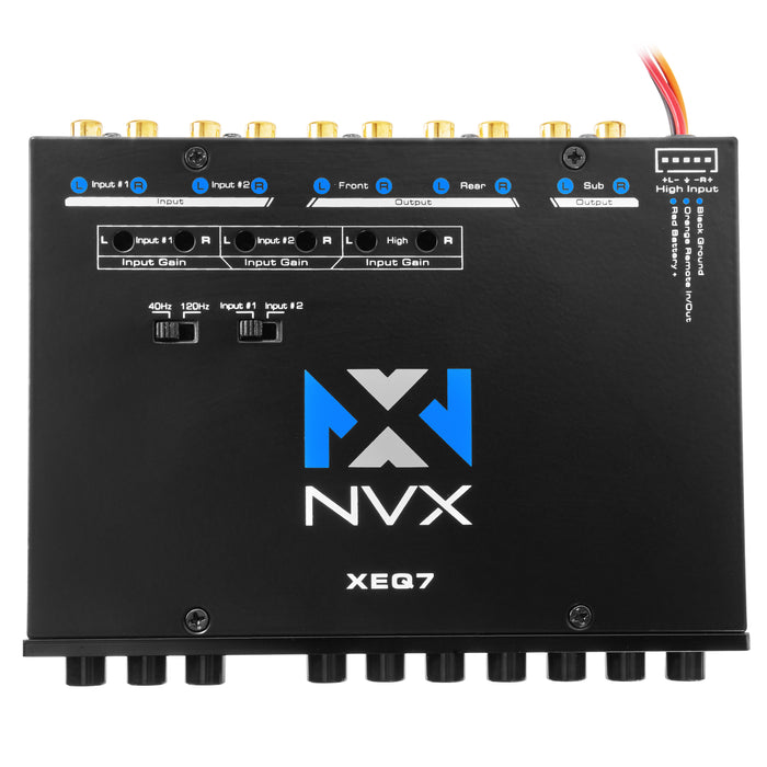 XEQ7 7-Band Graphic Equalizer with Dual Auxiliary Input