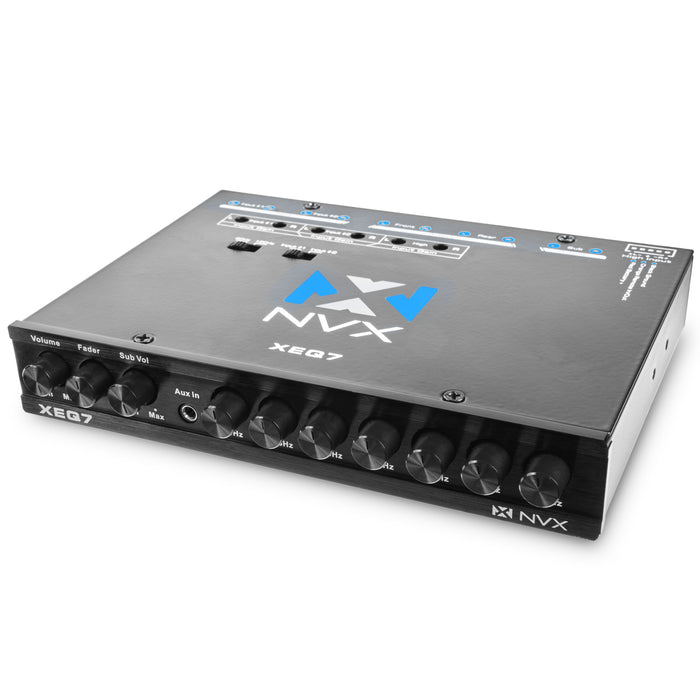 XEQ7 7-Band Graphic Equalizer with Dual Auxiliary Input