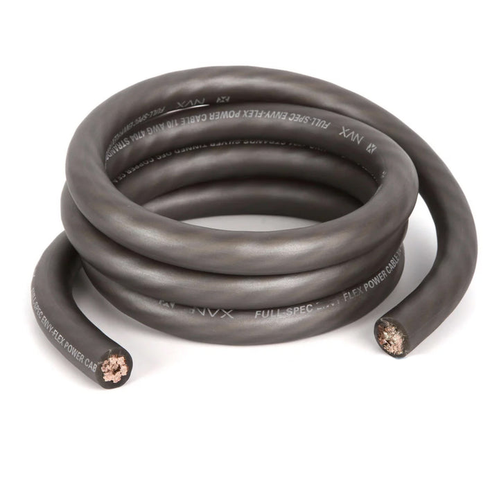 XW0GR5 5 ft 1/0-Gauge EnvyFlex True Spec Oxygen-Free Copper Power and Ground Wire (Gray)