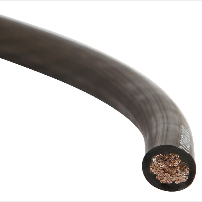 XW4BK5 5 ft 4-Gauge EnvyFlex True Spec Oxygen-Free Copper Power and Ground Wire (Black)