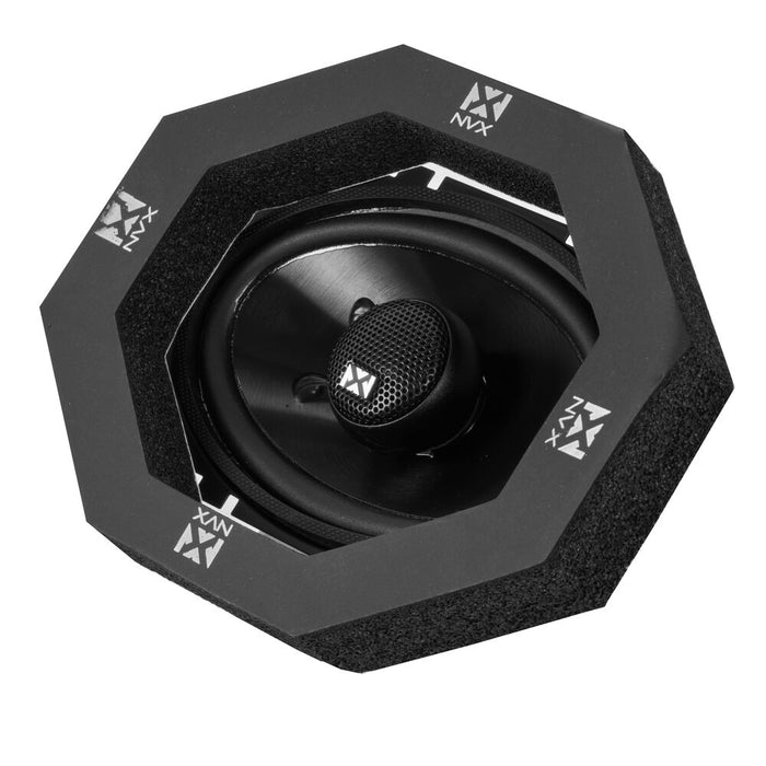 FRING46 Universal 4x6" Self-Adhesive Foam Speaker Baffle Ring Kit (Pack of 2)
