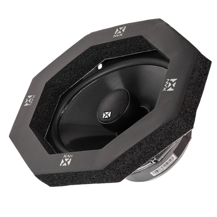 FRING68 Universal 6x8" or 5x7" Self-Adhesive Foam Speaker Baffle Ring Kit (Pack of 2)