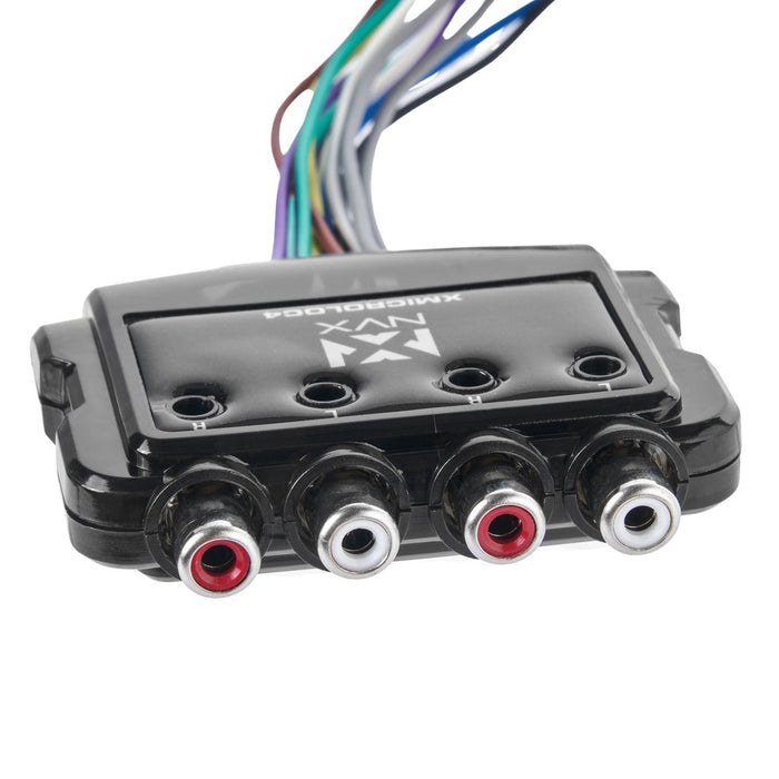 XMICROLOC4 600W RMS 4-Channel Micro Line Output Converter with Remote Turn-on Trigger