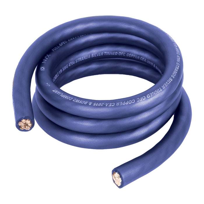 XW0BL5 5 ft 1/0-Gauge EnvyFlex True Spec Oxygen-Free Copper Power and Ground Wire (Blue)