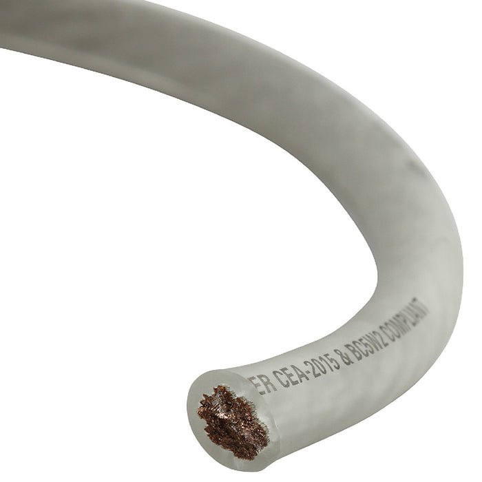 XW4WH20 20 ft 4-Gauge EnvyFlex True Spec Oxygen-Free Copper Power and Ground Wire (White)