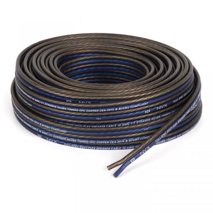 XWS1625 25 ft 16-Gauge EnvyFlex 100% Oxygen Free Copper Speaker Wire (Blue/Gray)